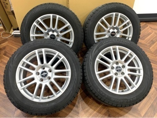 ★中古品 HAWNER W07 235/55R17 スタッドレス タイヤホイール  17×7.5J