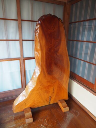 天然 欅(ケヤキ) 一枚板 衝立  無垢 骨董品