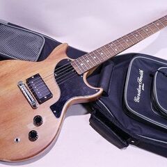 【苫小牧バナナ】希少 GORDON SMITH GS-1 ダブルカッタウェイ LP-Jrタイプ コイルタップ 軽量3kg 塗装難あり 格安 現品限り