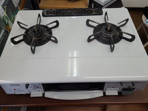 ☆新生活応援☆　処分特価♪　●316●　パロマ　ガスコンロ　都市ガス専用　2012年製　IC-N800V-1L　強化力バーナー左側タイプ　安全ロック付き　※グリル焦げ・サビあり【リサイクルショップどりーむ天保山店】