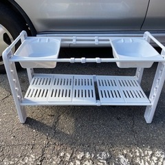 【受付終了】キッチン下収納用整理棚の画像