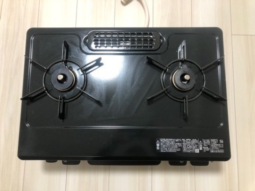 2口ガスコンロ　説明書付