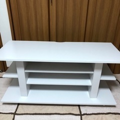 値下げしました！　キャスター付き　テレビ台　テレビボード　ホワイト