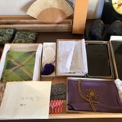 バザー 掘り出し物 ふくさ 掛け軸 数珠 - フリーマーケット