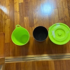 蓋つきバケツ、ゴミ箱3点まとめての画像