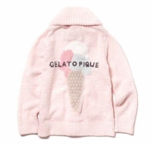 gelato pique 【10th】アイスジャガードショールカーディガン