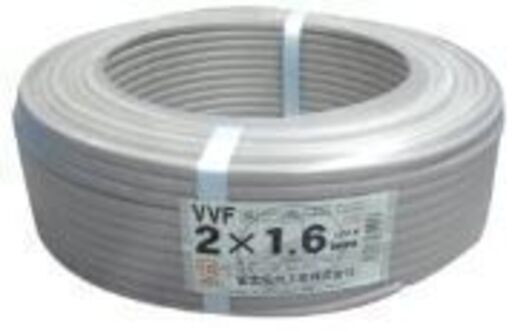 富士電線　未使用VVF1.6mm×2芯 100m1巻　2021年製造　5000円