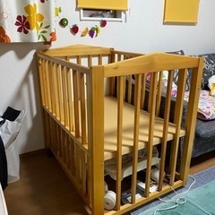 話合い中！値下げ！中古 ベビーベッド マットなし