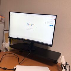2000円　SAMSUNG 27インチ曲面モニターとモニター台