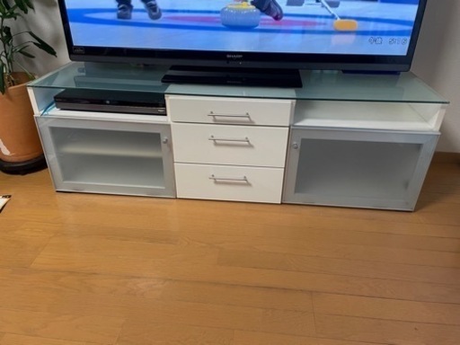 テレビボード　オシャレ　ホワイト　おまけ付き！