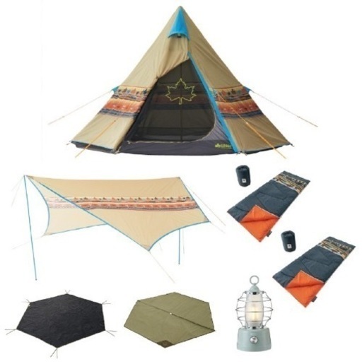 限定❗️最安値!ナバホTepee300シュラフランタンセット LOGOS (ロゴス)