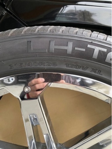 ハマーh2 H2 315/40/26 タイヤ&ホイール4本セット