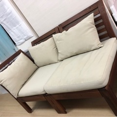 未使用　IKEA　ÄPPLARÖ エップラロー屋外ソファー IKEA】エップラロー ガーデンソファ シートクッション＋
