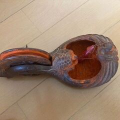 墨壺（木製）と墨汁、刷毛のセット