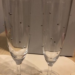 シャンパングラス（プラチナ付き）の画像