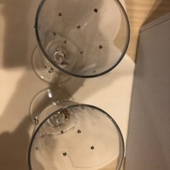 シャンパングラス（プラチナ付き）の画像