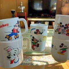 レトロなディズニーカップ6点セットの画像