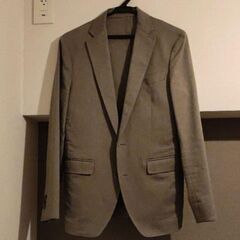 【美品】スーツセレクト　ライトグレーセットアップ