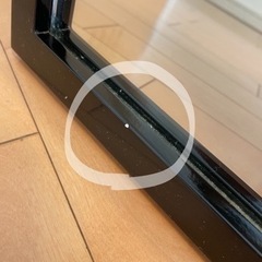 【値下げ】鏡面ミラースタンド ミラー 姿鏡 ブラック 飛散防止処理 の画像