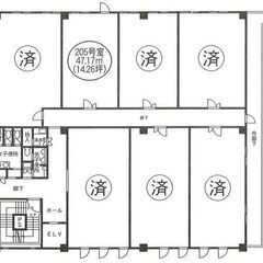 【貸事務所】シカマビル【47.17㎡】