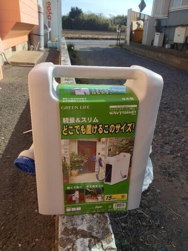 ホ-ス未使用、リール、ノズル、アタッチメント付