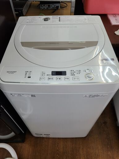お買い得品‼　☆新生活応援☆　1人暮らしに最適サイズ♪　●6948●　シャープ　洗濯機　ES-GE4D-W　2019年製　4.5㎏　【リサイクルショップどりーむ天保山店】