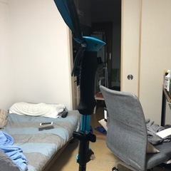 トレッキングポールとhead lampの画像