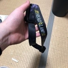 トレッキングポールとhead lampの画像