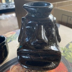値下げしました！モアイ像の徳利セットの画像
