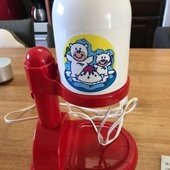 値下げ　電動かき氷機　サンヨー　IS-P3 説明書付き　古いです。の画像