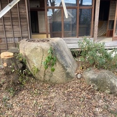 庭石　水鉢　巨大の画像