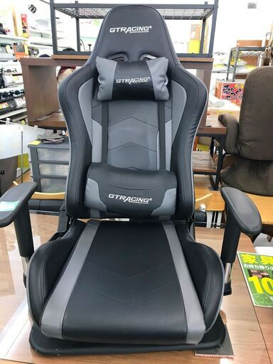 新入荷！！　GTRACING 　ゲーミングチェア　ブラック　座椅子タイプ