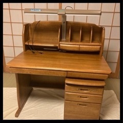 お値下げしました★くろがね学習机(鍵なし)