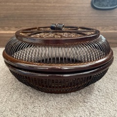 塗り竹籠菓子鉢　交渉中。の画像