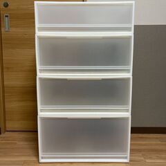 無印　ポリプロピレン収納ケース・横ワイド + やわらかポリエチレ...