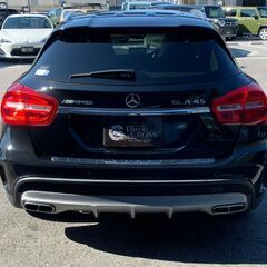 自社ローン　保証人不要　最大84回　頭金不要 メルセデスＡＭＧ GLAクラスGLA 45 4マチック 4WD　法人ワンオーナー　黒革パワーシート （ブラック）の画像