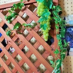 木製　格子パネルの画像