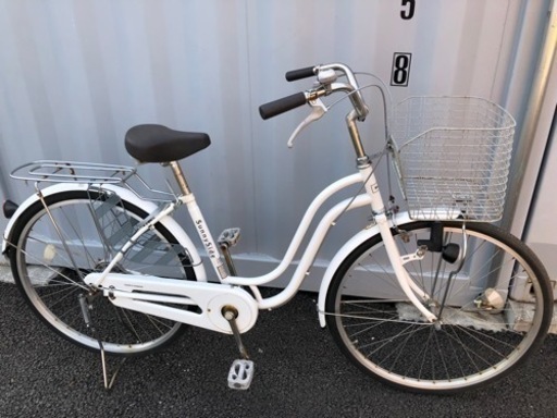 中古自転車 26インチ ノーマルLEDライト 変速無し 軽整備済み 防犯登録OK 無料配送エリア有 町田市 相模原市No.245