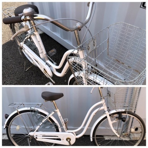 中古自転車 26インチ ノーマルLEDライト 変速無し 軽整備済み 防犯登録OK 無料配送エリア有 町田市 相模原市No.245