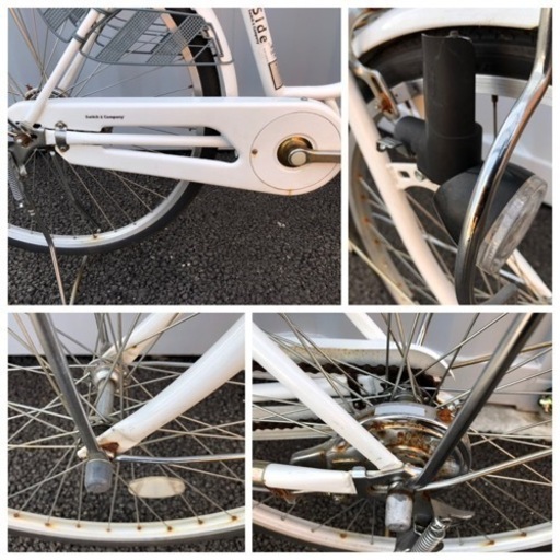 中古自転車 26インチ ノーマルLEDライト 変速無し 軽整備済み 防犯登録OK 無料配送エリア有 町田市 相模原市No.245