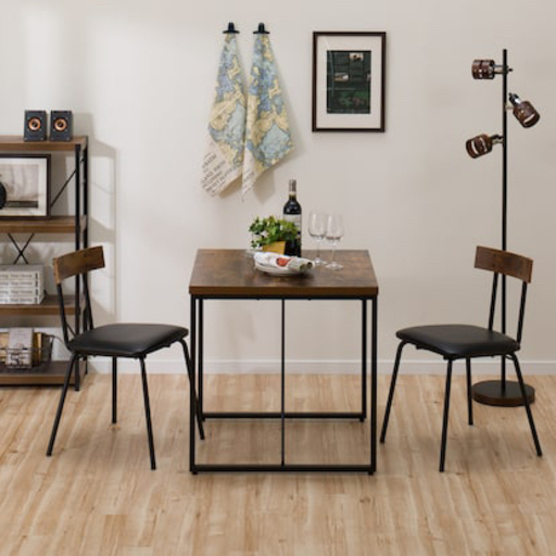 ダイニングチェア (ステインSD MBR)／ダイニングテーブル(ステイン70 MBR）