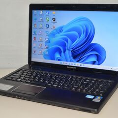最新Windows11+office 大容量HDD750GB LENOVO G570 core i3-2310M/メモリ4GB/DVDRW/15.6インチ/WEBカメラ/HDMI/無線/テンキー/便利なソフト