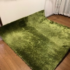 ラグ　グリーン　2m×2m