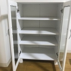 【 取引中 】キャビネット 白の画像