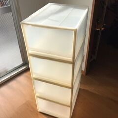 無印　ＰＰ 収納ケース　ポリプロピレン　4個セット　約幅３４×奥...
