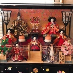 美品】雛人形3段飾りガラスケース