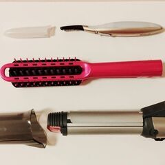  ヘアストレートアイロン + 脱毛器 + まつげカーラー