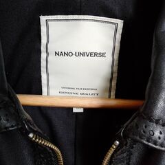 【再値下げ】NANO-UNIVERSE ナノユニバース 馬革 革ジャン サイズMの画像