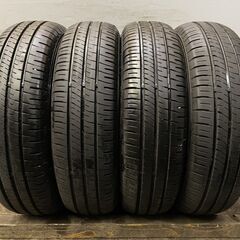 DUNLOP ENASAVE EC204 165/70R14 14インチ 夏タイヤ 4本 2021年製 バリ溝 ヴィッツ マーチ ベルタ パッソ等　(VTJ423)クレジットカード QRコード決済可能