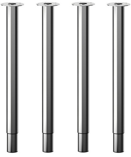 IKEA(イケア) GERTON 脚 伸縮式 クロムメッキ  4本セット